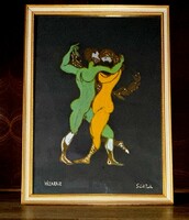 Szántó Piroska (1913-1998) pasztell 50x70cm EREDETIGAZOLÁSSAL