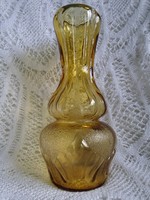 Régi nagy, vastag üveg váza, hibátlan  26,5 cm