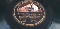 Leopold Stokowski conducts gramophone record shellac at 78 rpm