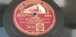 PAUL ROBESON  ÉNEKEL   GRAMOFON SELLAK LEMEZ 78 - AS RPM