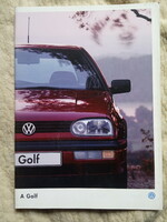 Volkswagen golf catalog! In good condition !!! Hungarian !