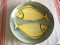 Retro kerámia falitányér tál 38cm.