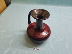 A0264 Iparművészeti füles váza 18 cm