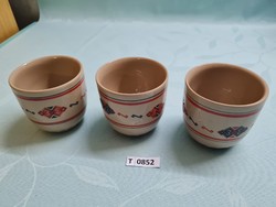 T0852 Arpo Romanian Ceramic Mugs 3 pcs 8 cm