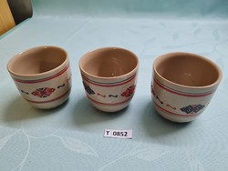 T0852 arpo Romanian ceramic mugs 3 pieces 8 cm
