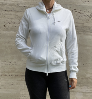 Nike Sportos kapucnis fehér pamut felső