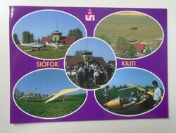 D194367  Képeslap -SIÓFOK - KILITI Repülőtér LRI ZENIT Sportrepülő Egyesület  Sárkányrepülő