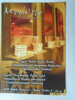 D194342  Reklám  képeslap  Mephisto Café Restaurant -SIÓFOK