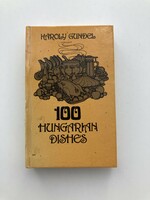 Károly gundel: 100 Hungarian dishes - English language cookbook, minibook