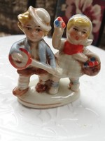 Antik német miniatűr gyerekek