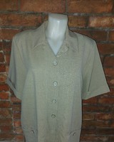 Slim khaki short-sleeved blazer/jacket size 48