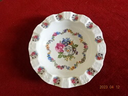 German porcelain, rose pattern ashtray, diameter 15 cm. Jokai.