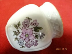 Zsolnay porcelán mini kaspó, váza, magassága 6,5 cm. Jókai.