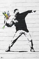 Virágdobó  (Banksy plakát)
