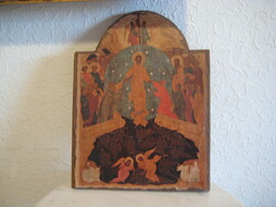 Icon on wooden board, print on the front, 19 x 25 cm