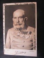 1915 HABSBURG FERENC JÓZSEF CSÁSZÁR MAGYAR KIRÁLY EREDETI KORABELI FOTÓ - LAP KÉP