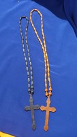 Wooden reader cross religion Christian rosary