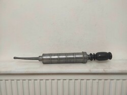 Antique medical tool hospital tool enema pewter syringe xl size 805 6972
