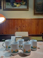 5 pcs, zsolnay porcelain tea mug, pcs / price (gb96 / 2-11)