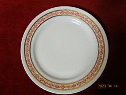 Alföldi porcelain small plate, diameter 17 cm. Red pattern. Jokai.