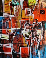 Simeon Gonzales (XX) – Paisaje de Primavera IV- 70x55 cm akril vászon