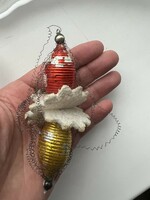 Antique wire, glass Christmas tree decoration
