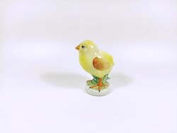 Herend, yellow sunbird, bird, hand-painted porcelain figure, perfect! (B128)