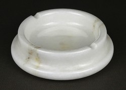 1M652 old white marble ashtray 12.5 Cm