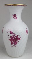 Herendi  Apponyi mintás váza purpur 25 cm