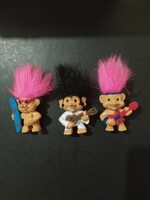 Troll figure, 3 pcs, figure for the end of a pencil, decoration!