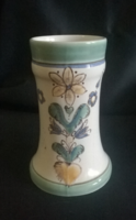 Ceramic jug with flower pattern