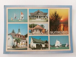 Old postcard retro photo postcard Balatonszárszó