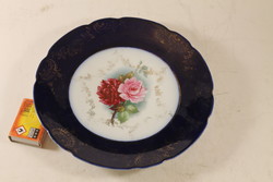Antik rózsás porcelán dísztányér 131
