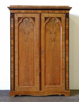 1M689 antique carved two-door cherry wardrobe 181 cm