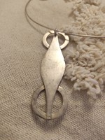 Silver necklace - round neck