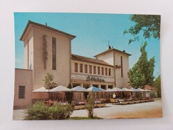 Régi képeslap 1983 retro fotó levelezőlap Balatonszárszó Tóparti étterem