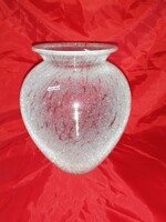Hatalmas Karcagi fátyolüveg váza