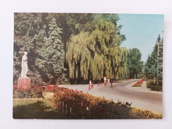 Old postcard 1972 retro photo postcard Balatonkenese honvéd holiday park
