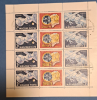 Space research stamp block of twelve a/4/15