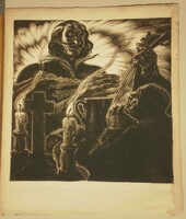Baja Benedek (1893-1953) : Az ős Kaján / Ady illusztráció