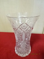 Ólomkristály váza, magassága 14 cm. Jókai.