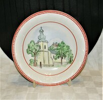 Gránit kézzel festett tányér - 21,5 cm