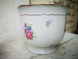 Hollóházi kaspó porcelán virág dekoráció kínáló Asztalközép