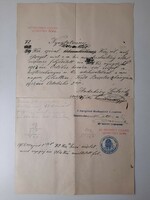 The Andaházy family archive no.759: Receipt of pension receipt 10.01.1905.