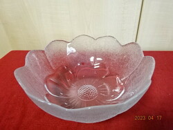 Compote glass bowl with wavy edges, diameter 18.5 cm. Jokai.