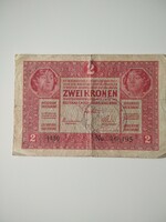 2 Korona 1917, perhaps with a 1921 stamp