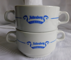 Alföldi porcelán leveses csészék Kaltenberg Söröző felirattal - 2 darab