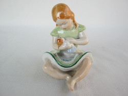 Retro ... Kőbánya porcelain figurine nip baby baby girl