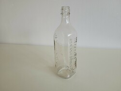 Régi 1930 as évek Mecseki Itóka és Dékány Brandy Gyár Geiger Kálmán Pécs üveg kúpos aljú üvegpalack
