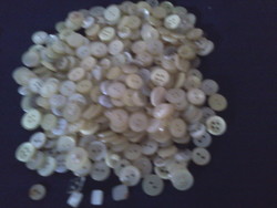 Buttons white and mother of pearl